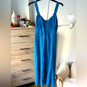 Abercrombie blue summer maxi dress size xs NWOT